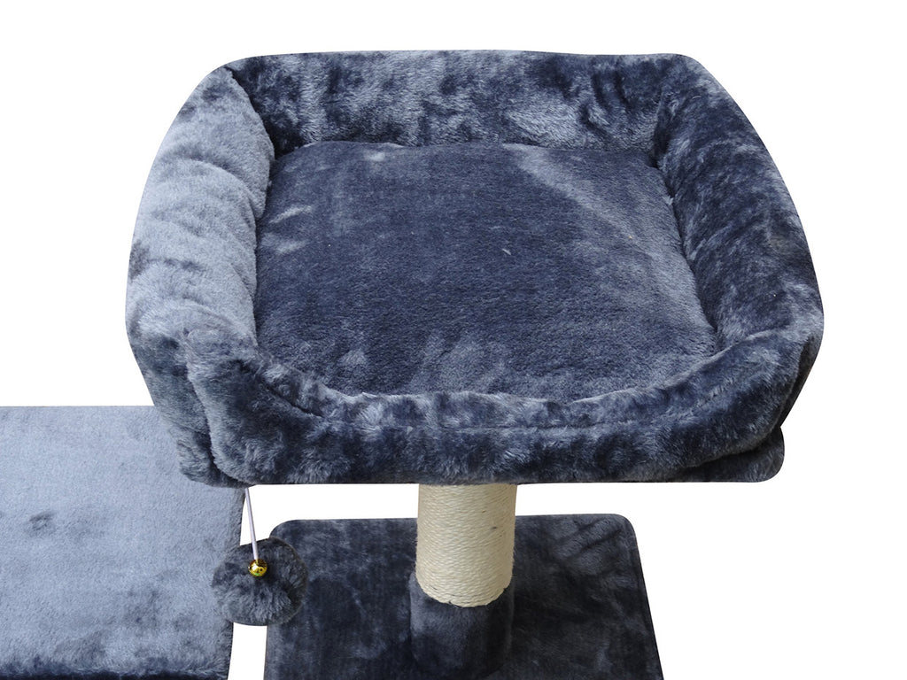 POHJOLAN LEMMIKKITARVIKE Kissan kiipeily-/raapimapuu 143 cm, tumman harmaa