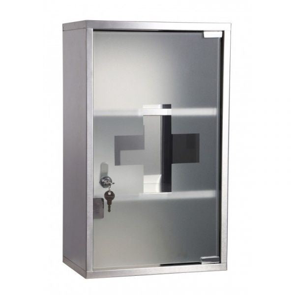 Lääkekaappi ruostumattomasta teräksestä 3-tasoa