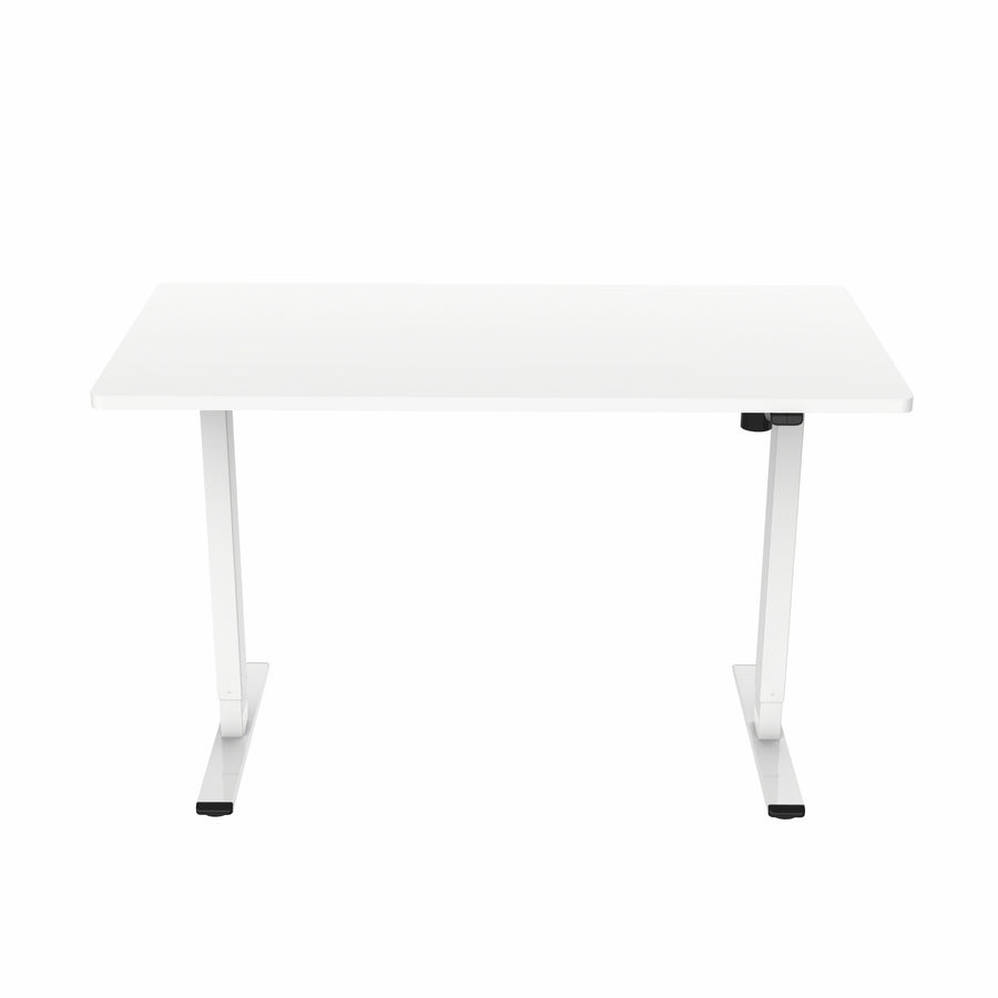 Sähköpöytä 120 x 60 cm – 71–116 cm korkeussäätö, 70 kg, valkoinen