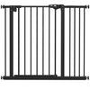 Koiraportti ilman porausta, automaattisesti sulkeutuva, leveys 74–80 tai 87–94 cm, metalli, musta