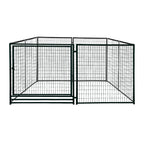 POHJOLAN LEMMIKKITARVIKE Koiratarha / Koira-Aitaus Elementti 3 x 3 x 1,82m / 9m2 Musta