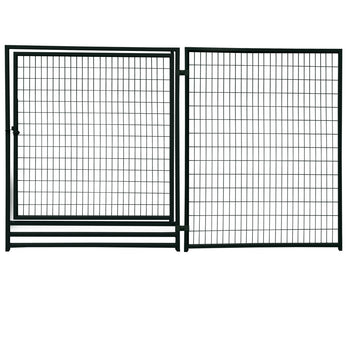Koiratarha 3 x 3 m – 9 m², galvanoitu teräs, 182 cm, musta