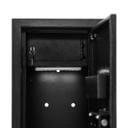 POHJOLAN URHEILUTARVIKE Asekaappi 5 Aseelle 145x35x25cm, Musta