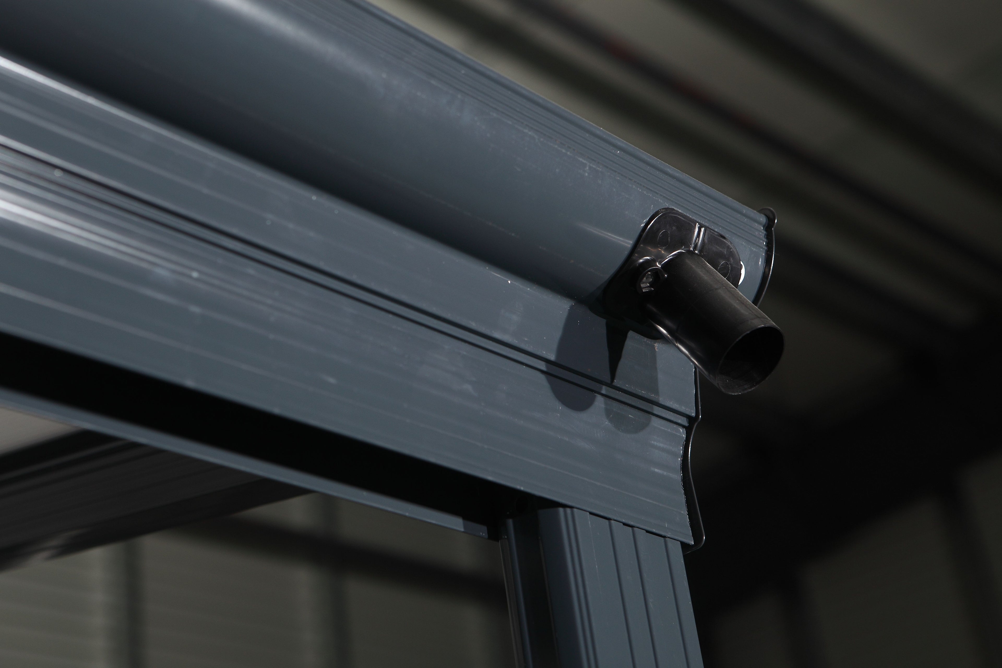 POHJOLA GARDEN Terassikatos 313x300x225-270cm, Harmaa, EXTRA STRONG 6mm Paneeli