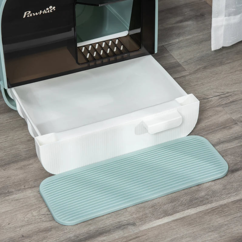 Kissan hiekkalaatikko, vihreä