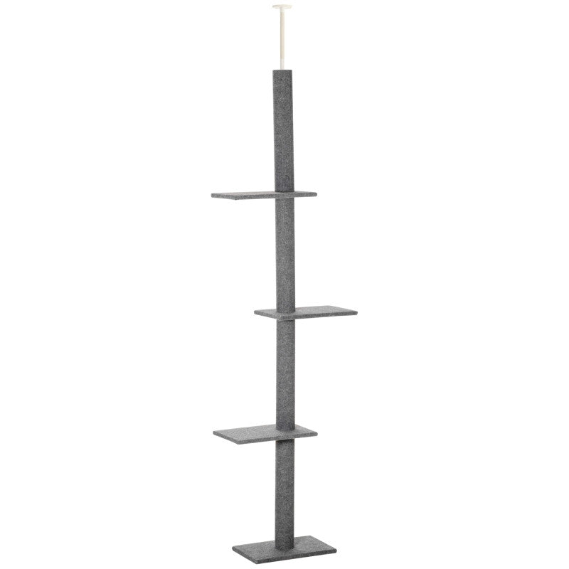 Kattklätterträd 43 x 27 x 228-260 cm (grå)