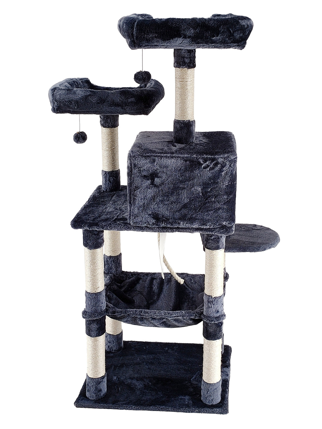 POHJOLAN LEMMIKKITARVIKE Kissan kiipeily-/raapimispuu 143 cm, tumman harmaa