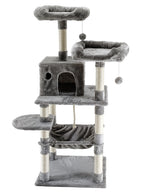 POHJOLAN LEMMIKKITARVIKE Kissan kiipeily-/raapimispuu 143 cm, vaalean harmaa