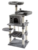 POHJOLAN LEMMIKKITARVIKE Kissan kiipeily-/raapimispuu 143 cm, vaalean harmaa