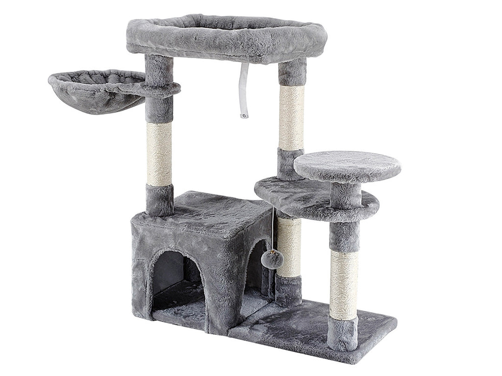 POHJOLAN LEMMIKKITARVIKE Kissan kiipeily-/raapimispuu 83 cm, vaalean harmaa