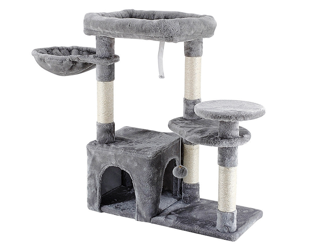 POHJOLAN LEMMIKKITARVIKE Kissan kiipeily-/raapimispuu 83 cm, vaalean harmaa
