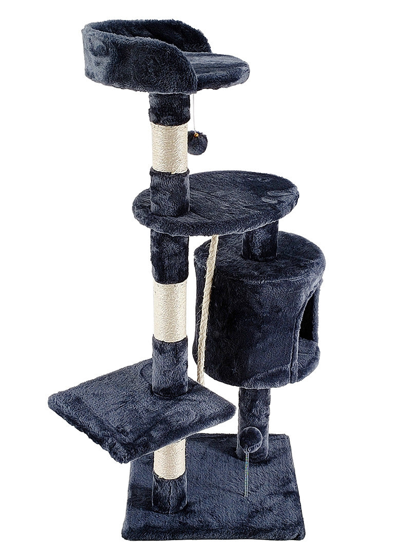 POHJOLAN LEMMIKKITARVIKE Kissan raapimis-/kiipeilypuu 112 cm, tumman harmaa