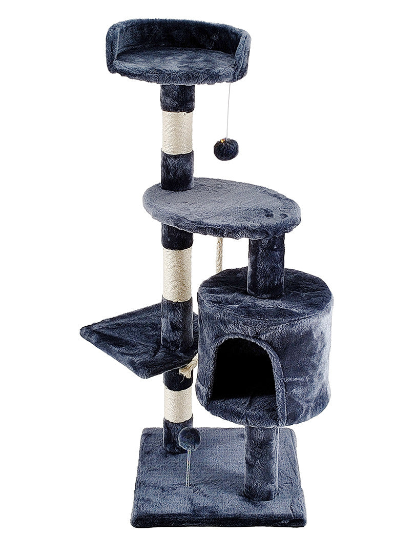 POHJOLAN LEMMIKKITARVIKE Kissan raapimis-/kiipeilypuu 112 cm, tumman harmaa