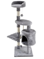 POHJOLAN LEMMIKKITARVIKE Kissan raapimis-/kiipeilypuu 112 cm, vaalean harmaa