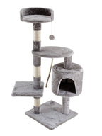 POHJOLAN LEMMIKKITARVIKE Kissan raapimis-/kiipeilypuu 112 cm, vaalean harmaa