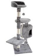 POHJOLAN LEMMIKKITARVIKE Kissan raapimis-/kiipeilypuu 112 cm, vaalean harmaa