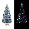 Konstgjord julgranställning/LED 210 cm fiberoptik