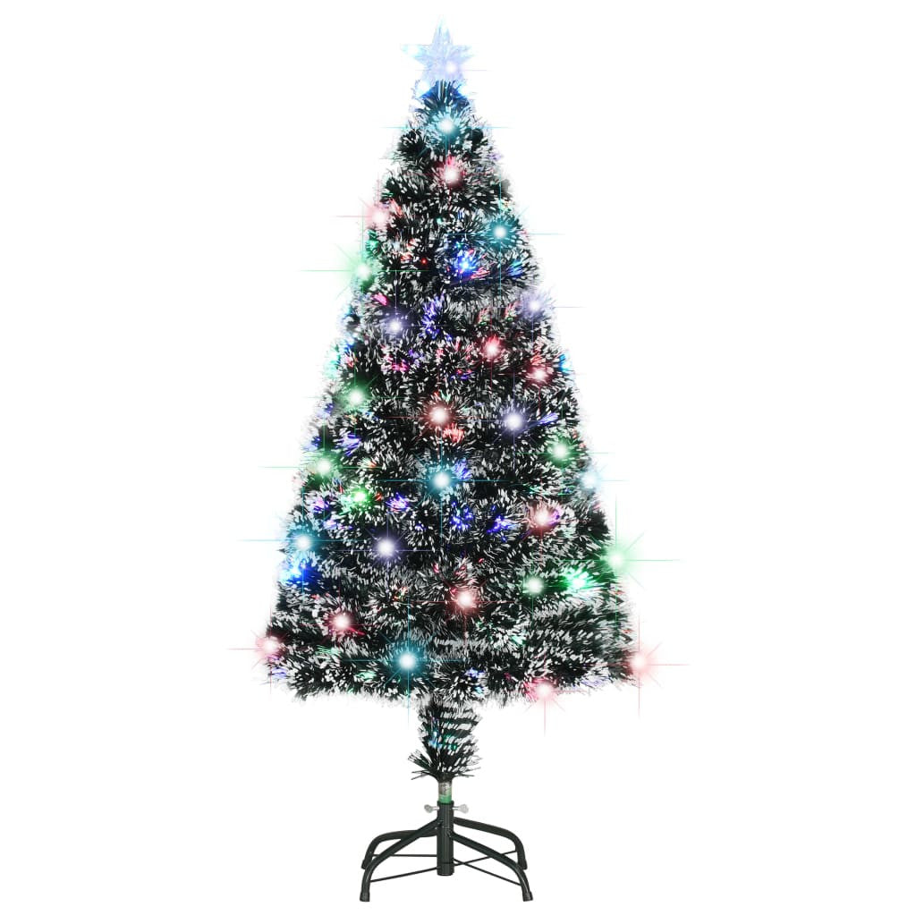 Konstgjord julgranställning/LED 120 cm fiberoptik