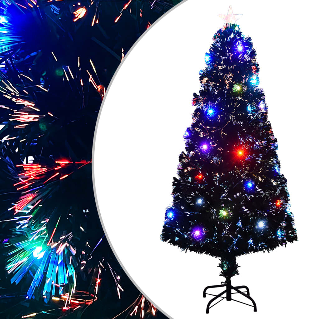 Konstgjord julgranställning/LED 150 cm fiberoptik