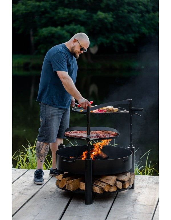 MONTANA X ulkotulisija musta teräs