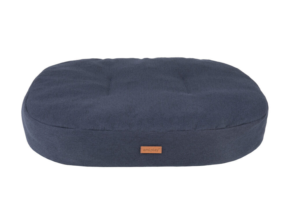 Amiplay Montana hundbädd oval M 61x52x9cm svart