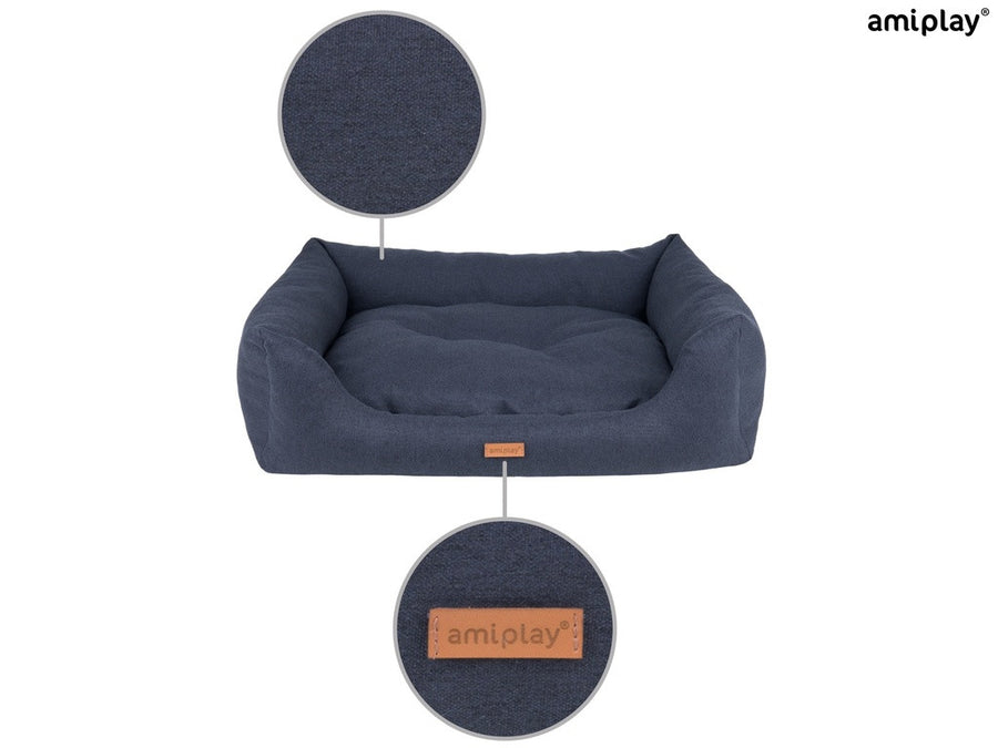 Amiplay Montana koiranpeti sohva M 68x56x18cm musta