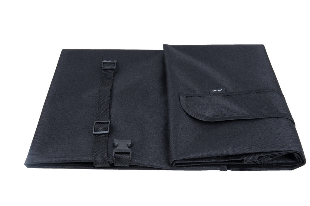 Amiplay auton takapenkinsuoja "riippumatto"/tavaratilansuoja 150x150cm musta