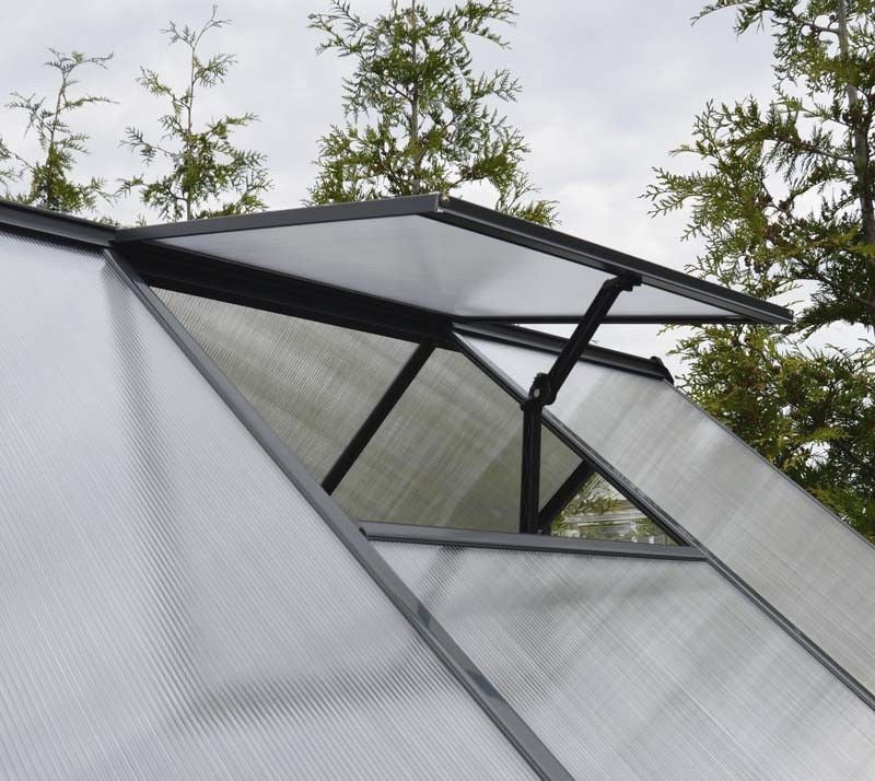 Palram – Canopia | HYBRID Kasvihuone + sokkeli 3,4m2, Harmaa