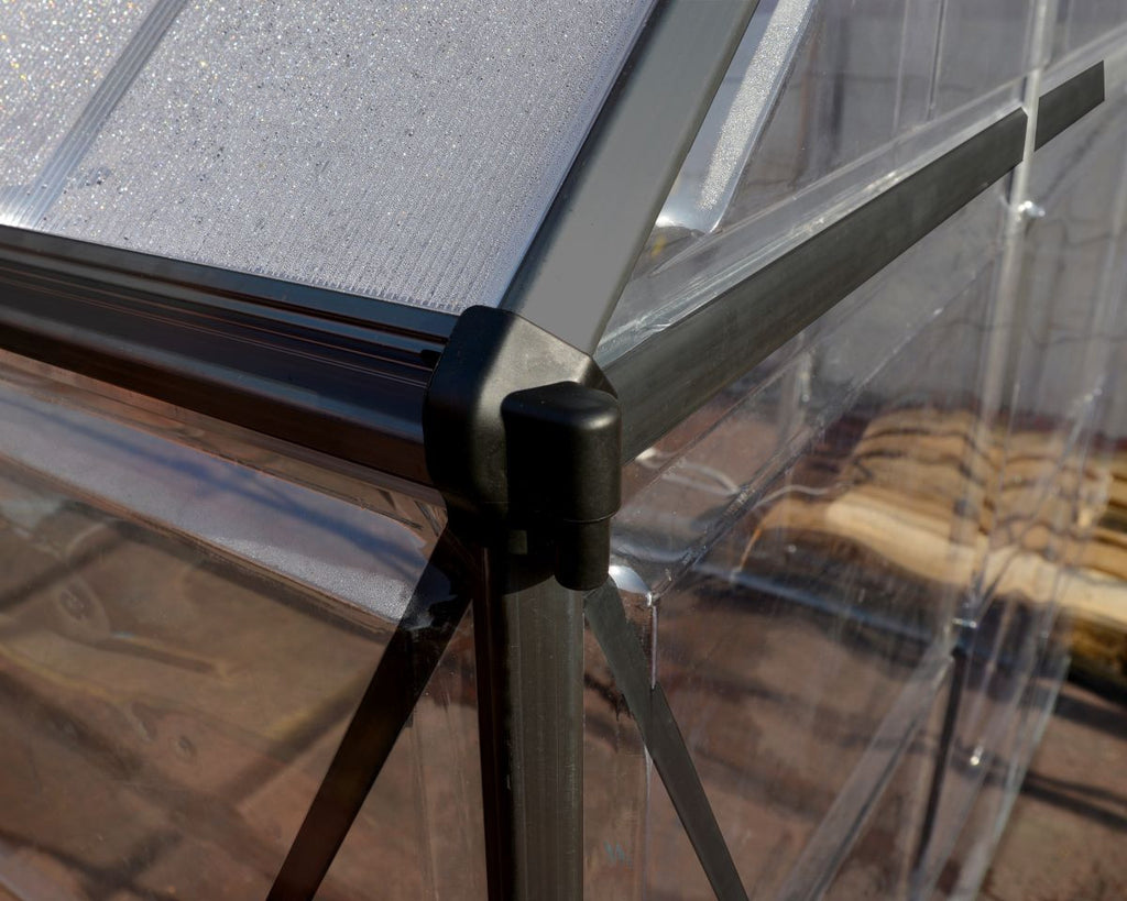 Palram – Canopia | HYBRID Kasvihuone + sokkeli 4,6m2, Harmaa