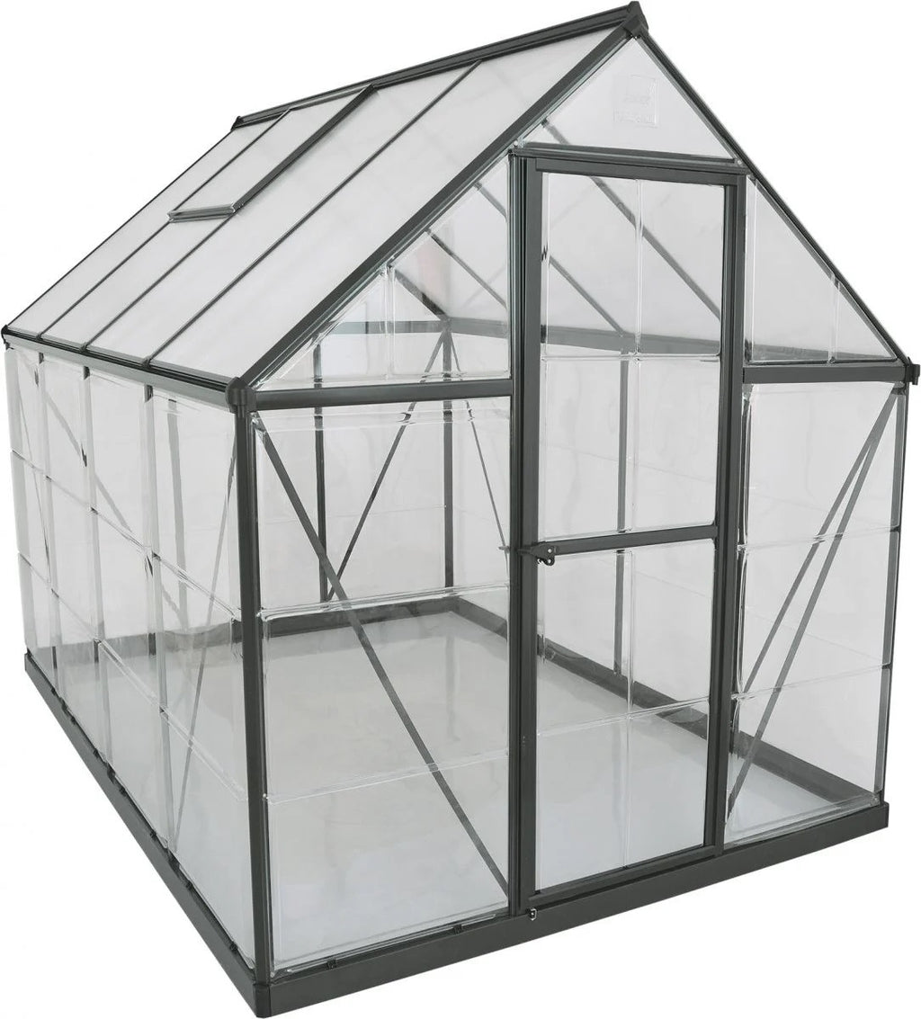 Palram – Canopia | HYBRID Kasvihuone + sokkeli 4,6m2, Harmaa