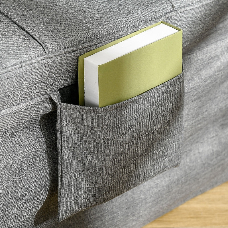 Taitettava varavuode 4-in-1,188 x 75 x 38 cm, Harmaa