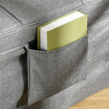Taitettava varavuode 4-in-1,188 x 75 x 38 cm, Harmaa
