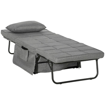 Taitettava varavuode 4-in-1,188 x 75 x 38 cm, Harmaa