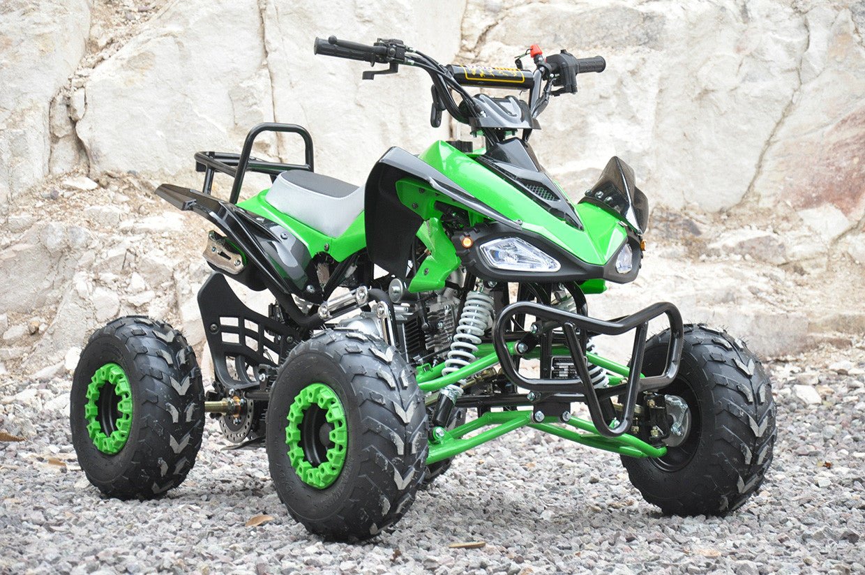 POHJOLA MOTORS Minimönkijä 110CC 1+1, musta-vihreä