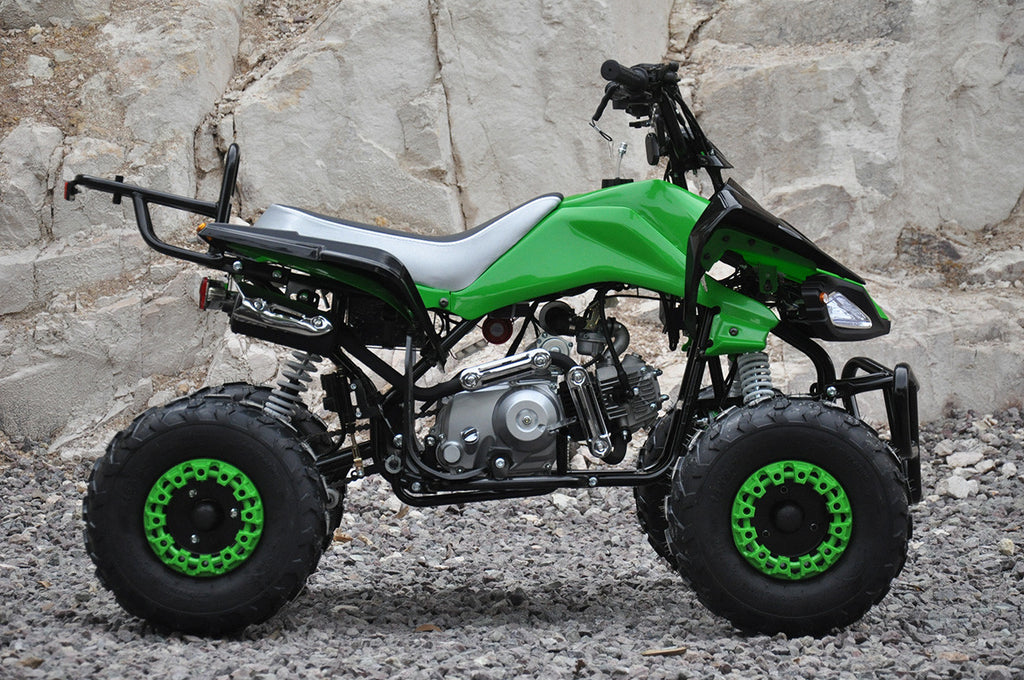 POHJOLA MOTORS Minimönkijä 110CC 1+1, musta-vihreä