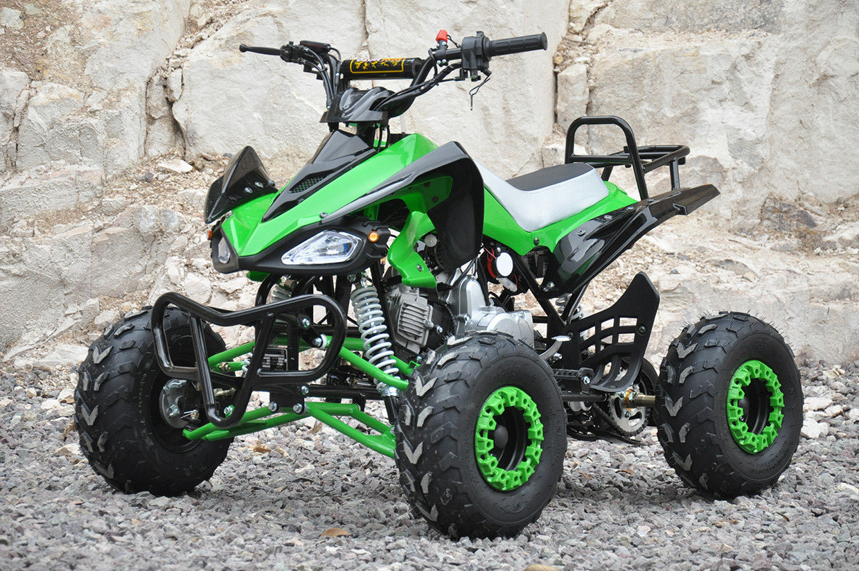 POHJOLA MOTORS Minimönkijä 110CC 1+1, musta-vihreä