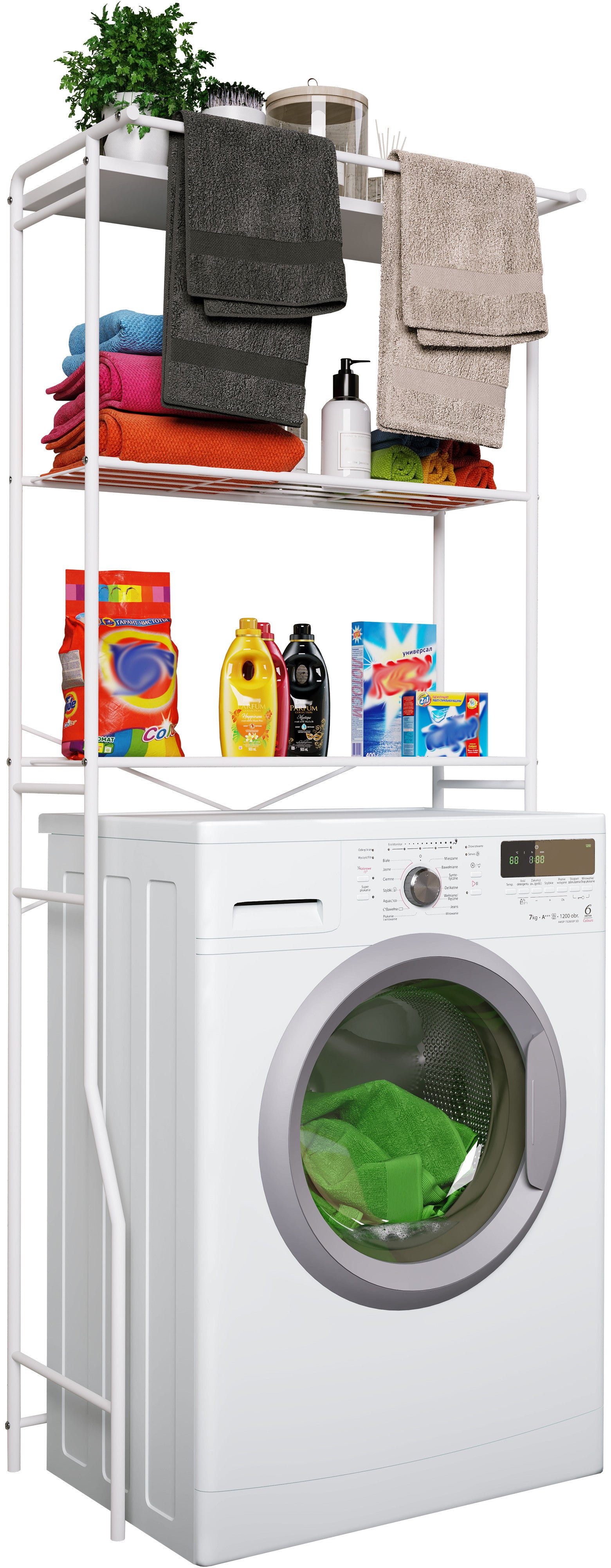 Pesukonehylly Tubas, Valkoinen