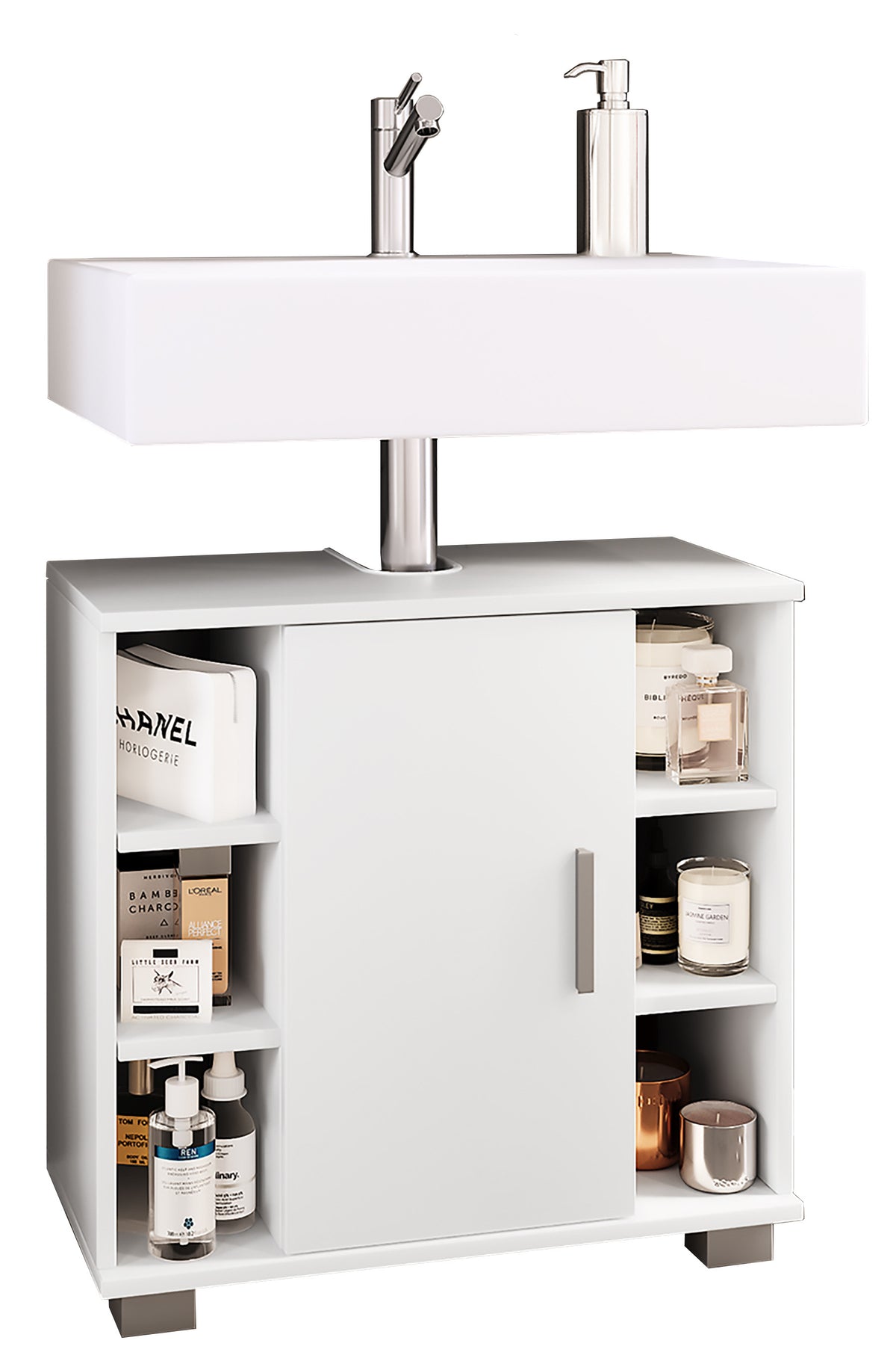 Handfatsskåp Zalo M, vitt