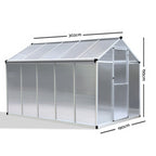 POHJOLA GARDEN Kasvihuone 5,4m2 + Sokkeli & Rännit, Extra kestävä 600g/m2 kennolevy, musta