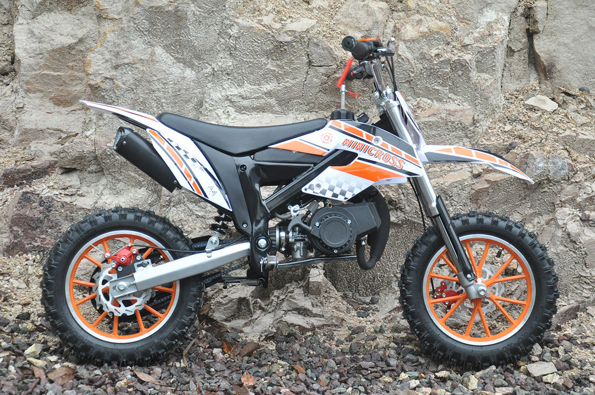 Barnminicross 49cc – för avgränsat område, orange