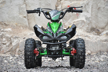 Minimotorcykel för barn 49 cc – automatisk, justerbar max 45 km/h, grön