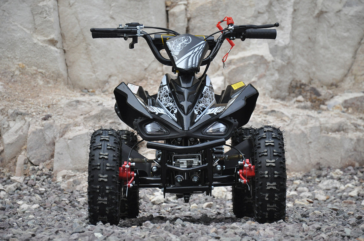 Lasten minimönkijä 49 cc – automaatti, säädettävä max 45 km/h, musta