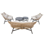 HELSINKI puutarharyhmä, 2 pöytää, sohva, 2 tuolia, beige