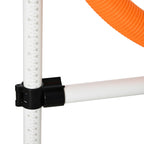 3 osainen Agility Setti lemmikkieläimille, Muovi Valkoinen + keltainen