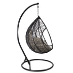 Riipputuoli DROPLET jalustalla, musta