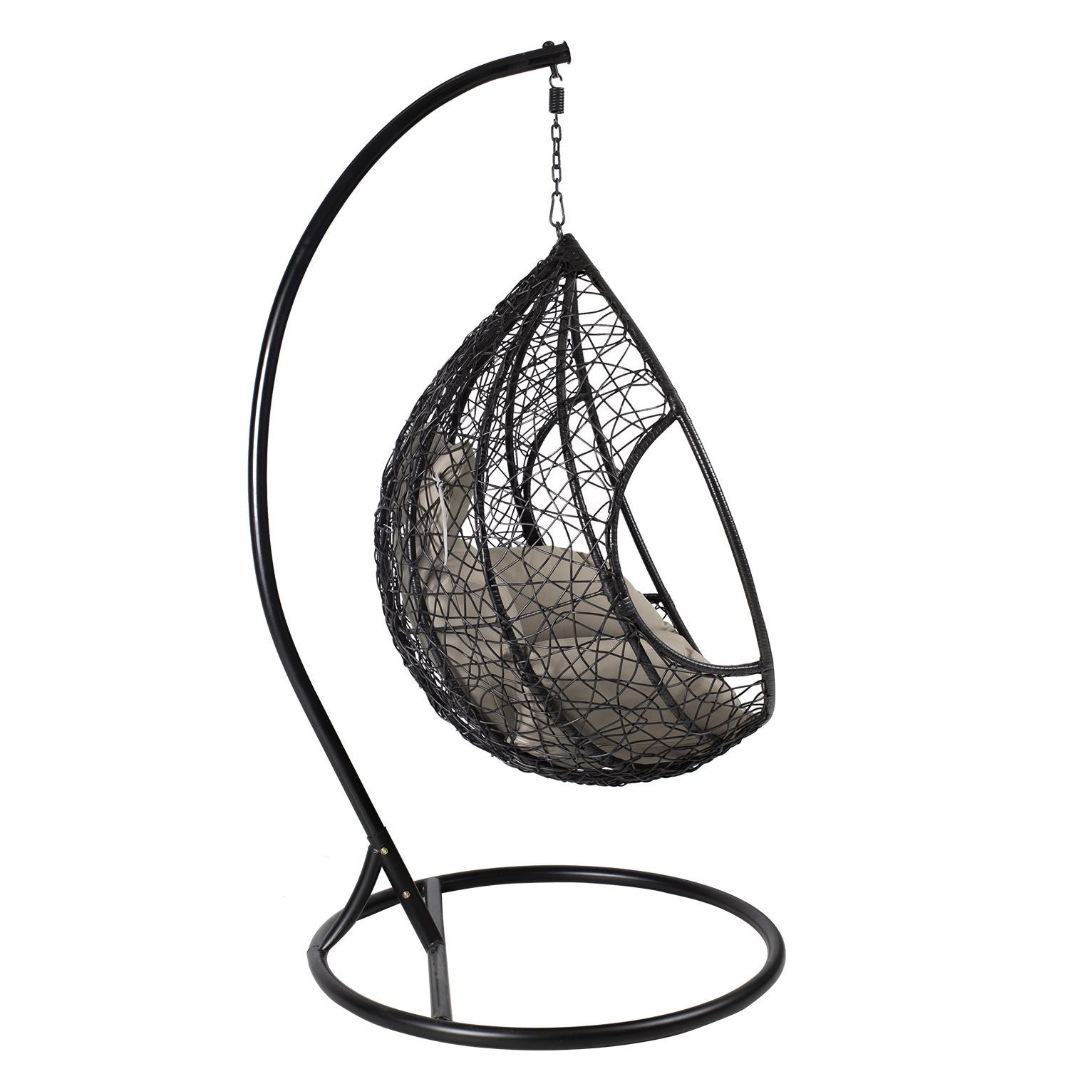 Riipputuoli DROPLET jalustalla, musta