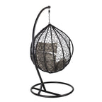 Riipputuoli DROPLET jalustalla, musta