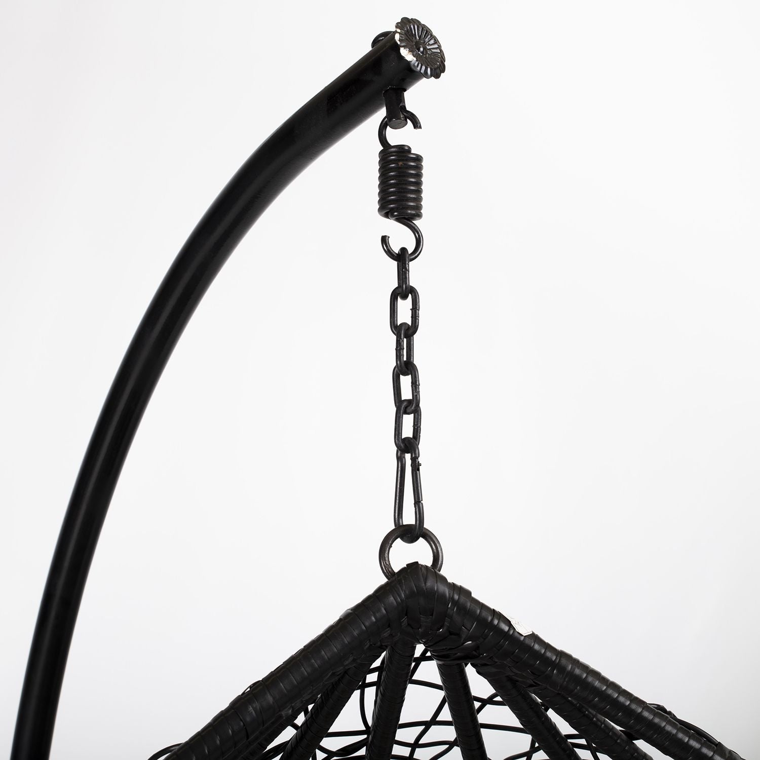 Riipputuoli DROPLET jalustalla, musta