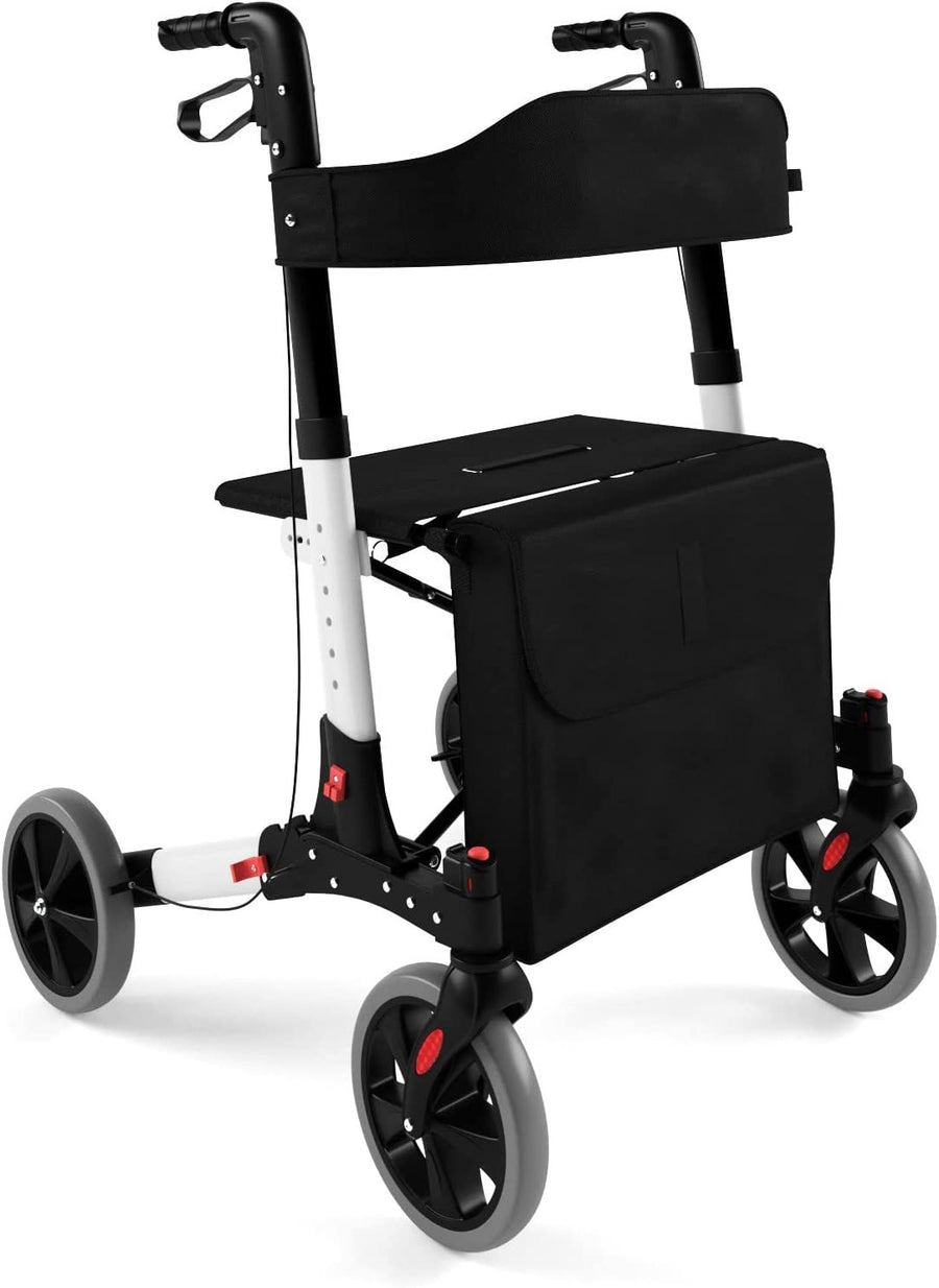 Aune Rollator för inomhus- och utomhusbruk, lätt, svart