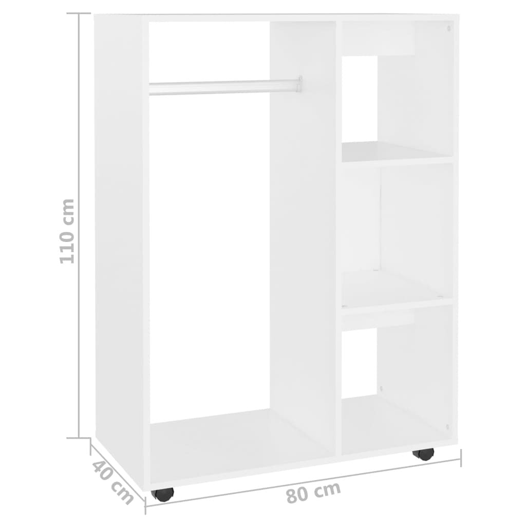 Garderob 80 x 40 x 110, vit
